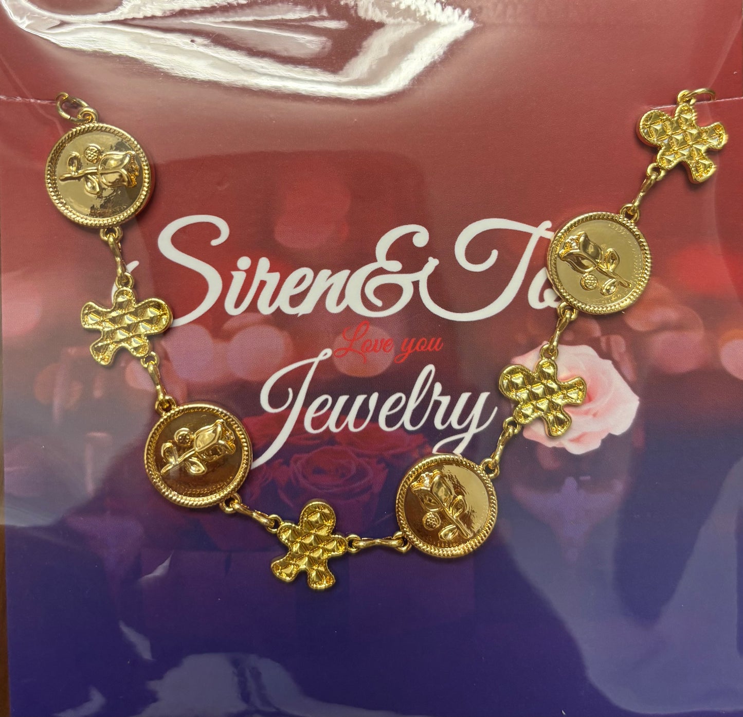 姜饼人金币手链